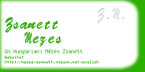 zsanett mezes business card