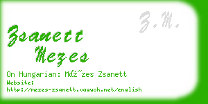 zsanett mezes business card